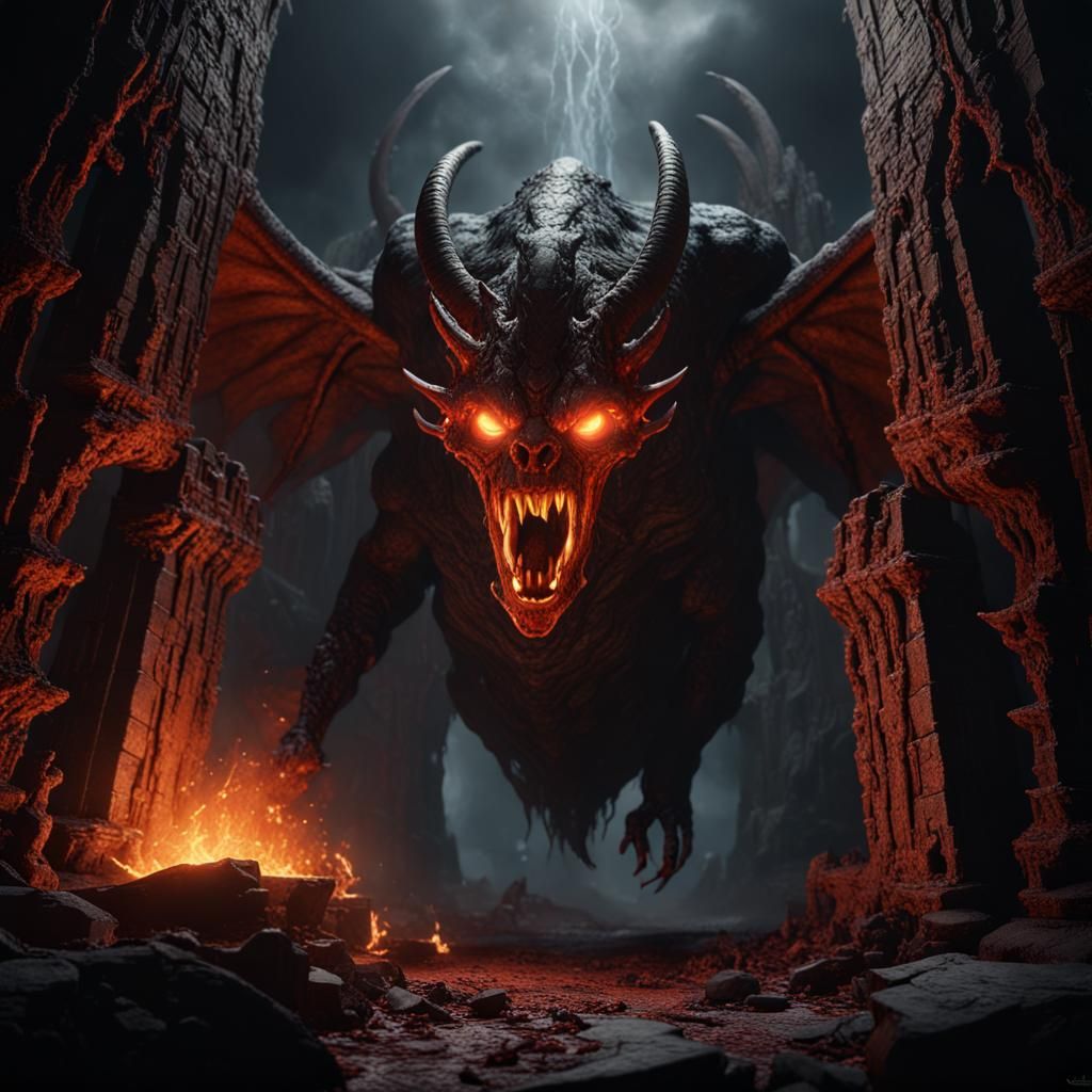 The Balrog of Moria - AI Generated Artwork - NightCafe Creator