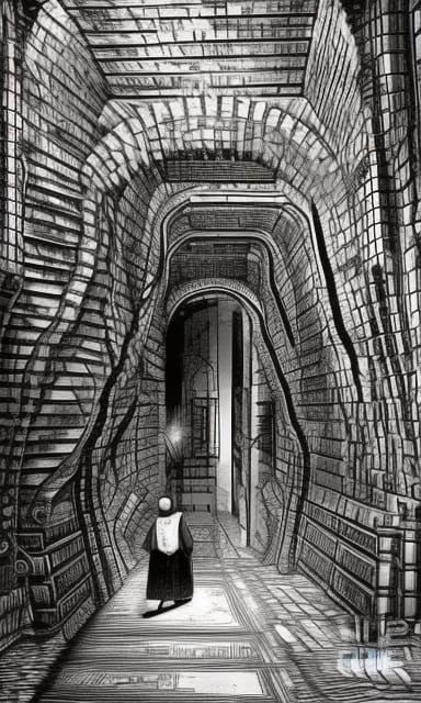 Time tunnels dungeon skeleton hyperdetailed dynamic lighting...