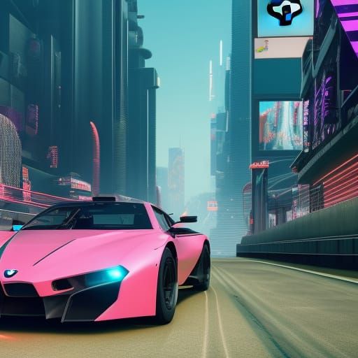 Modern F1 car BMW diamond cyberpunk 2099 Blade Runner 2049 n...