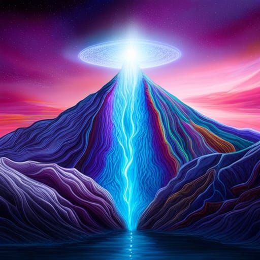 Ethereal mountain