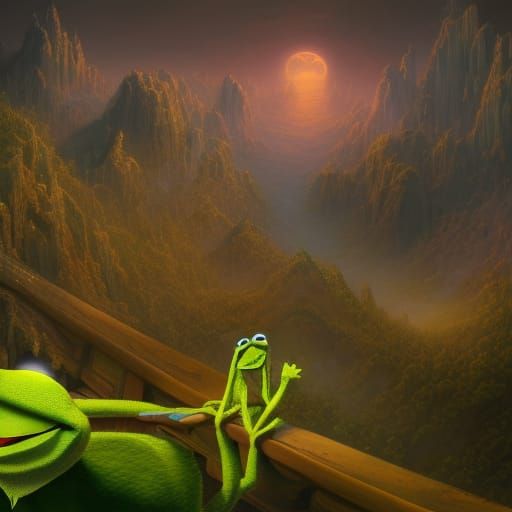 Scientist Kermit the frog