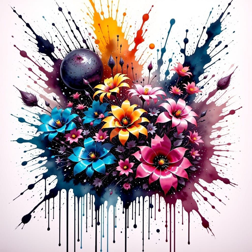 <lora:Ttogttog Ingkeu Fx:1.0>, ink splatter, paper, colorful