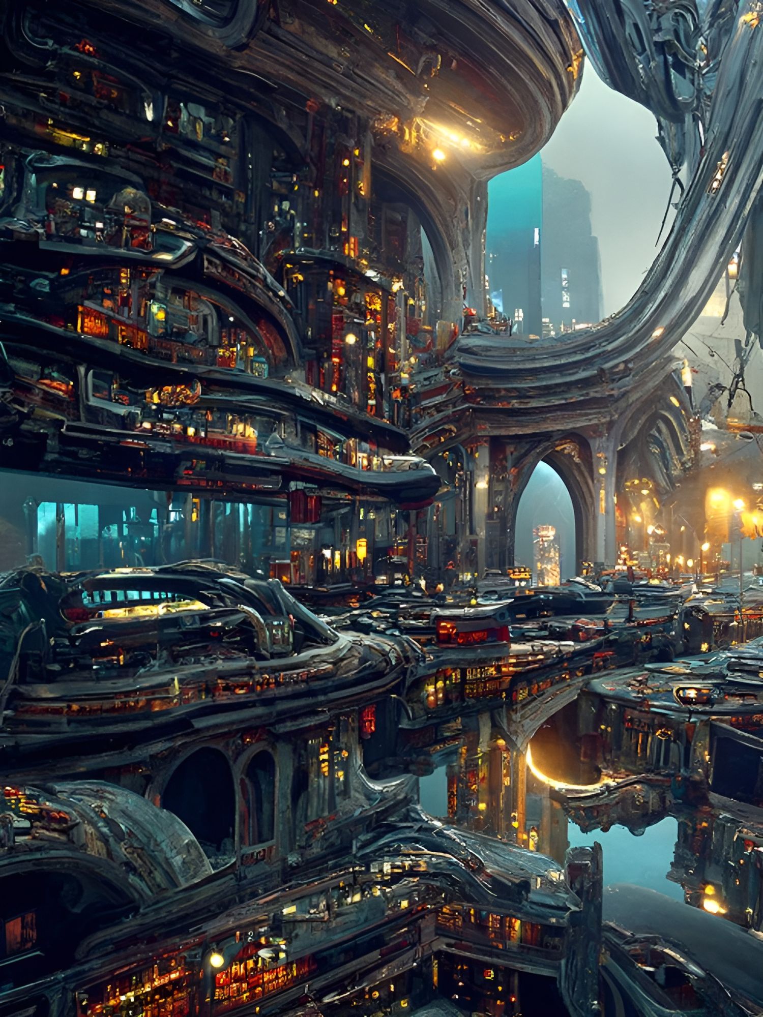 Sci Fi City AI Generated Artwork NightCafe Creator   EDLhOAqG7VHiMfieQsDp 2x 