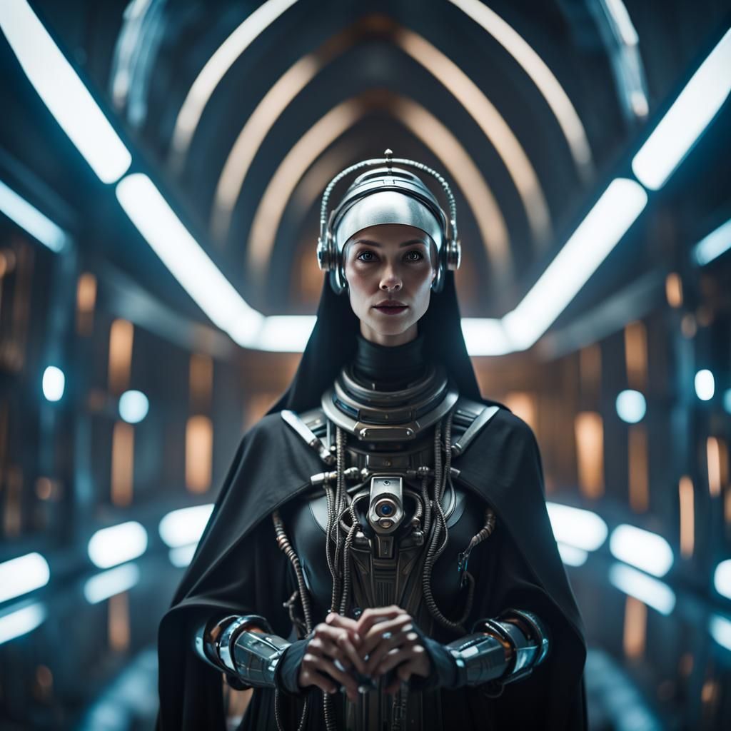 Cyborg Clergy Series: Nuns - AI Generated Artwork - NightCafe Creator