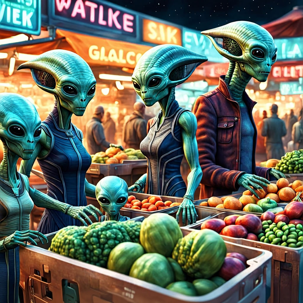 Family at the Market  by @Crafter5280