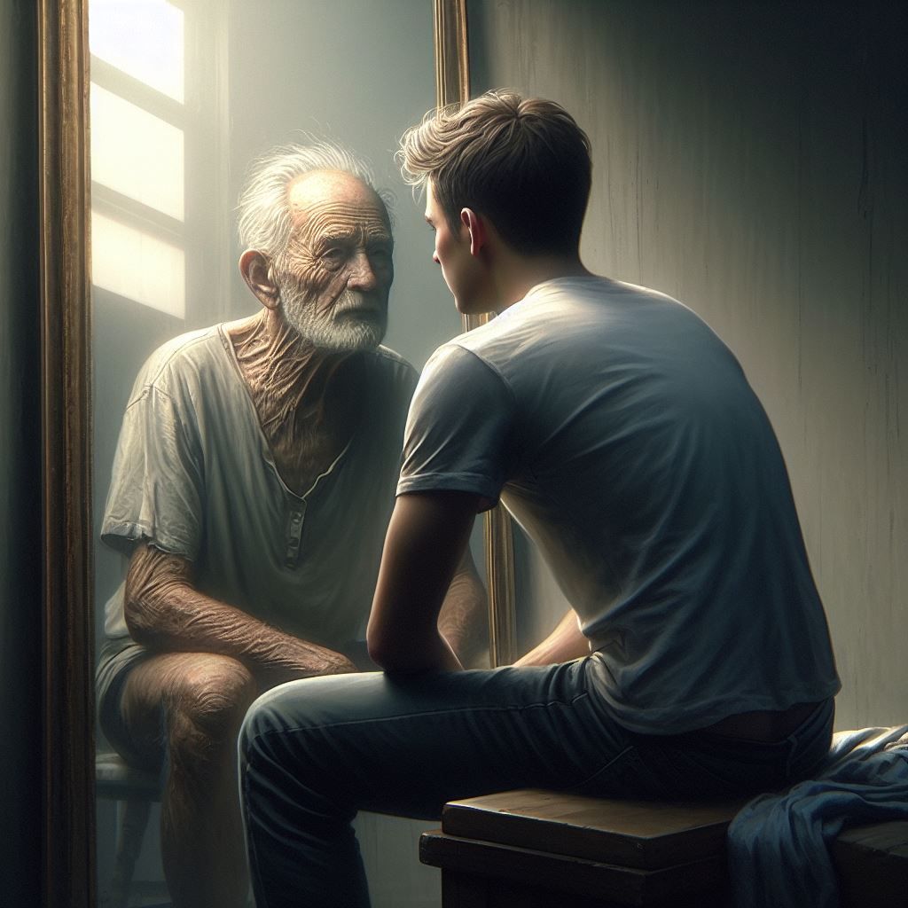 The mirror shows me what I fear,
The flaws and faults that I...