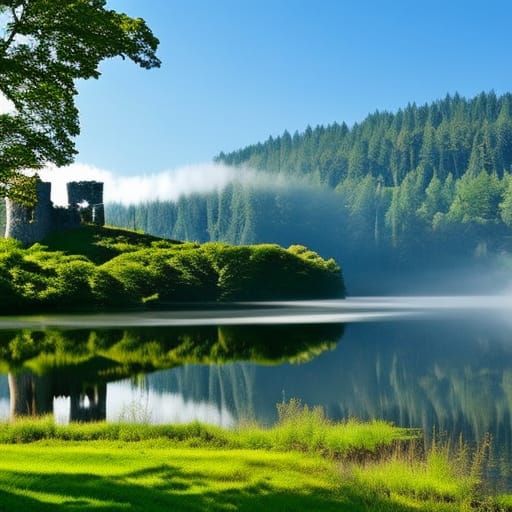 Castle on the lake