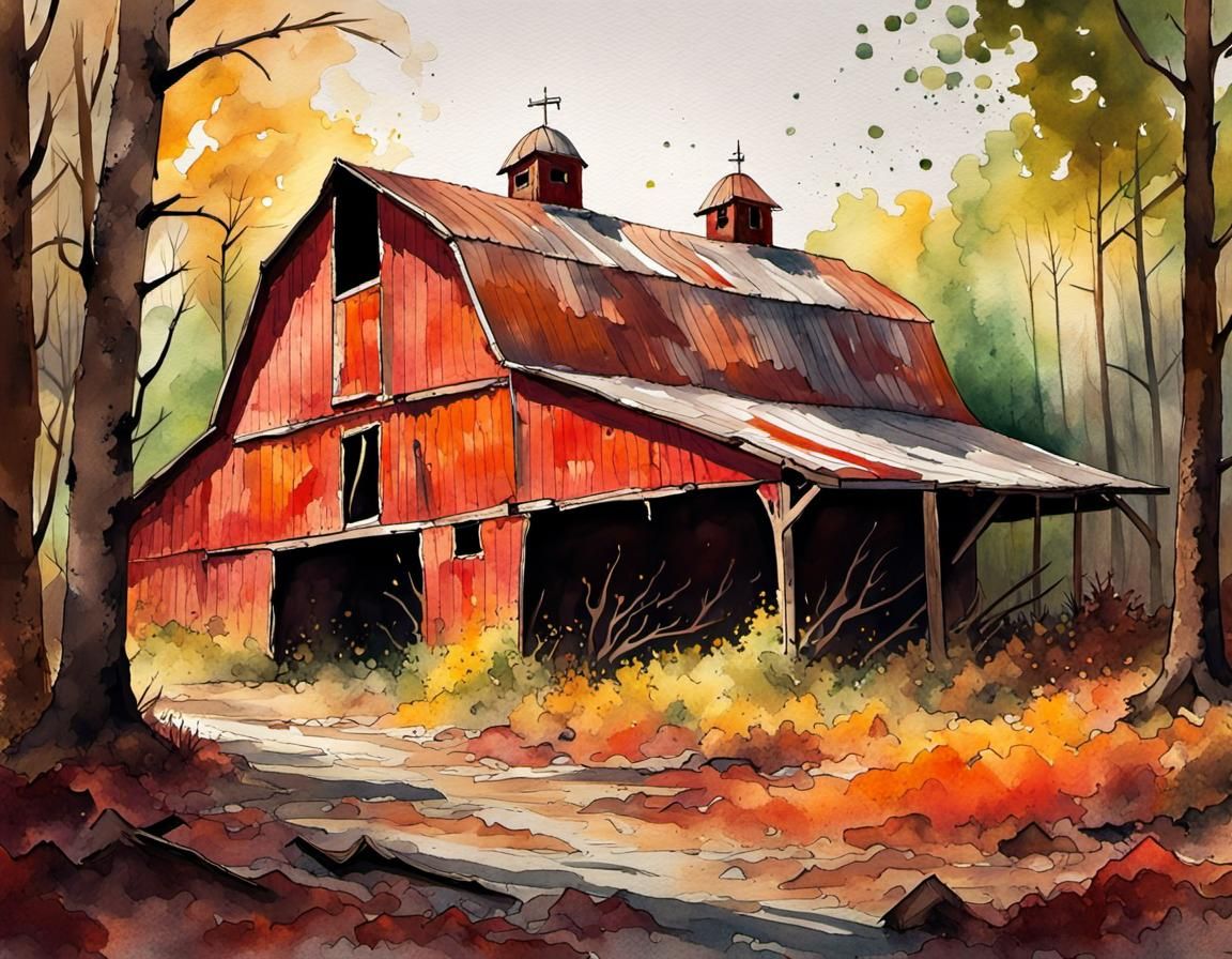 Old barn - AI Generated Artwork - NightCafe Creator