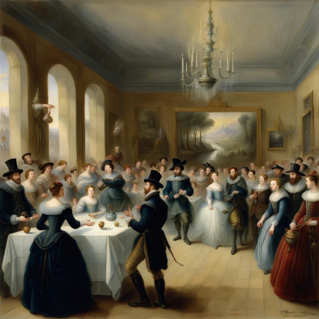 Bal à la cour des Valois, 1580, France