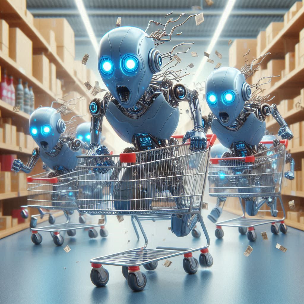 Wild shopping robots