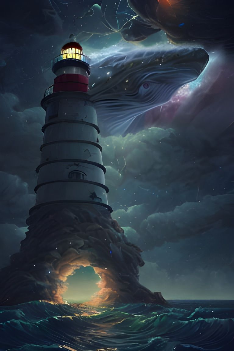 Lighthouse portal to your imagination  by @Arachanai