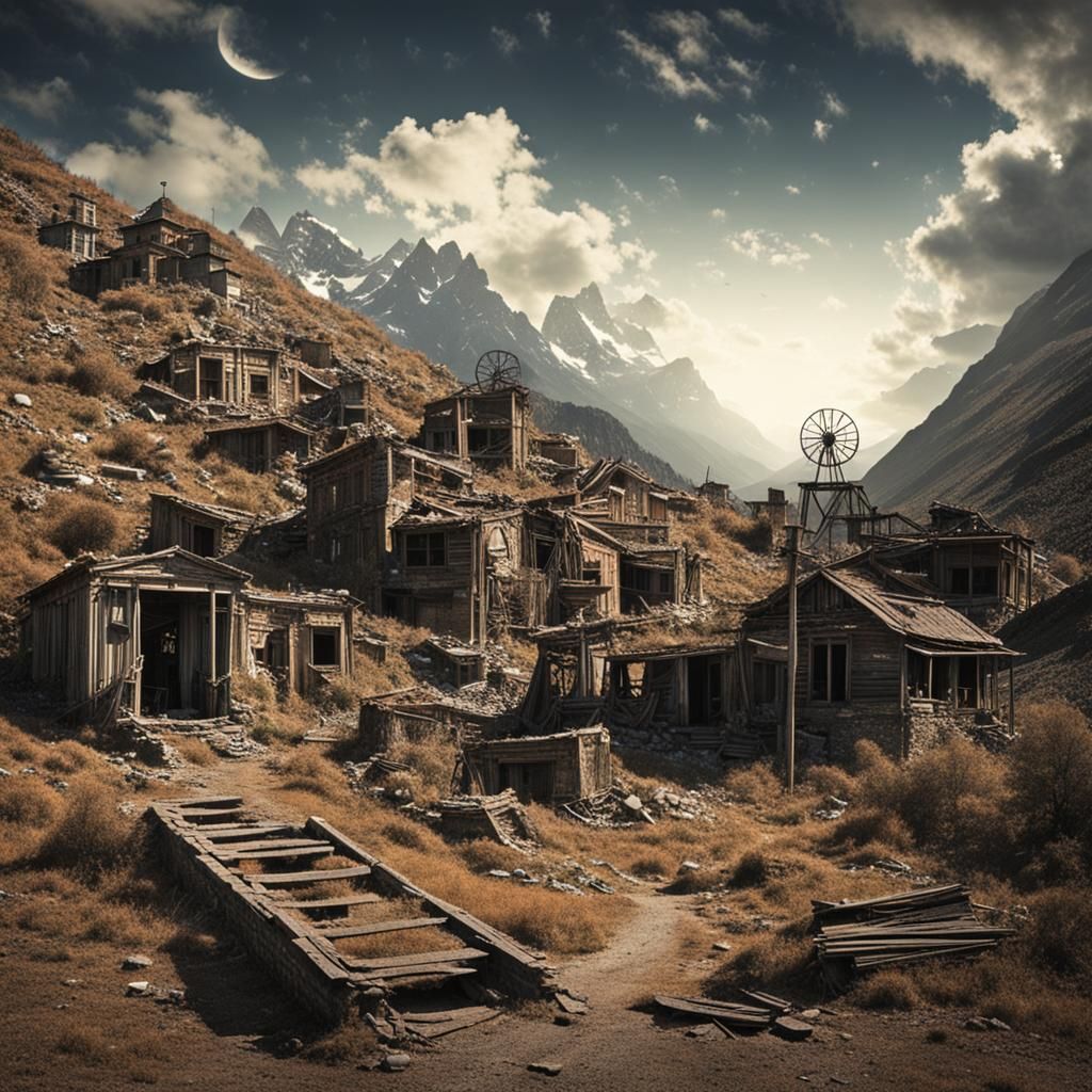 the ghost town built between heaven and earth...