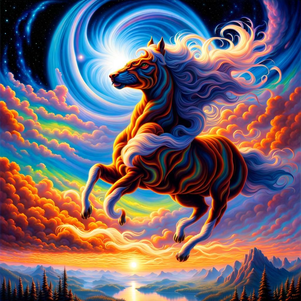 Celestial Equine - AI Generated Artwork - NightCafe Creator