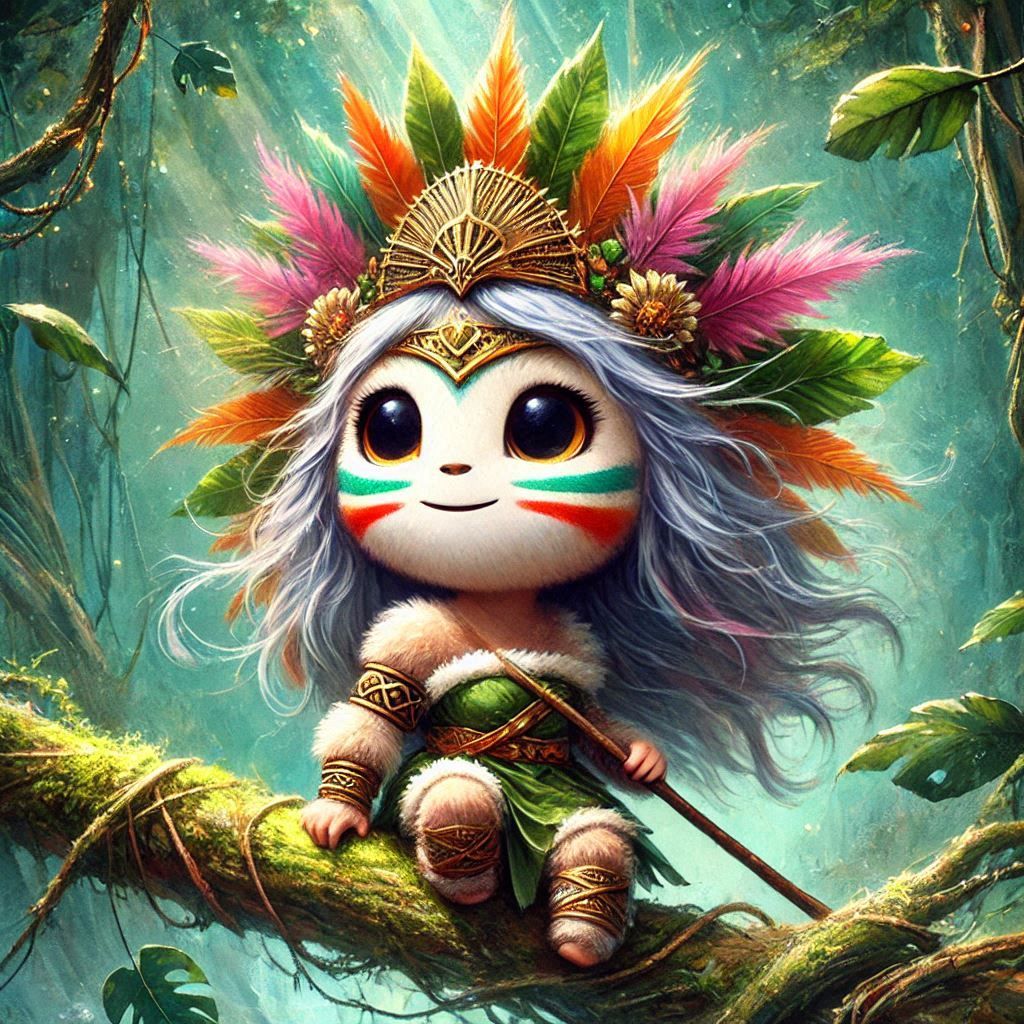 adorable fairy-tale fantasy creature portrait..