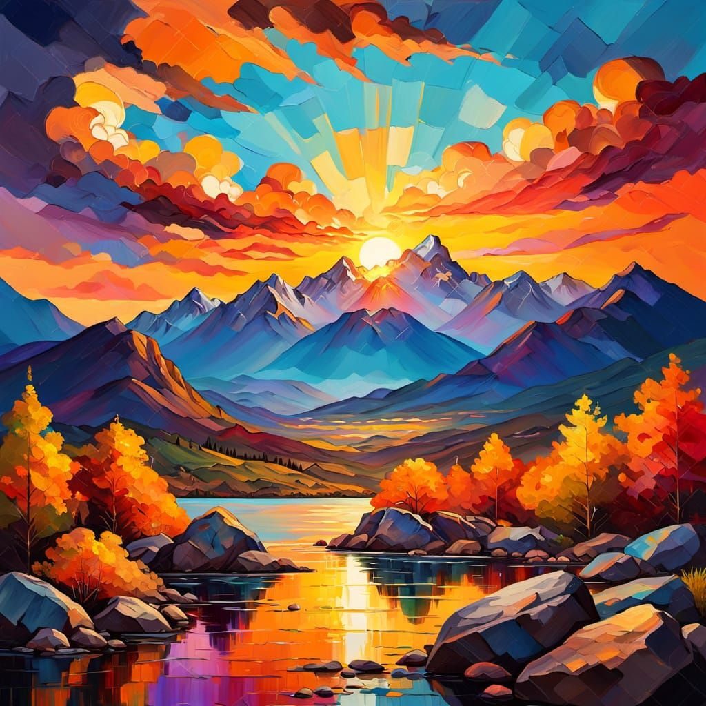 Sunset   by @silverpoodle