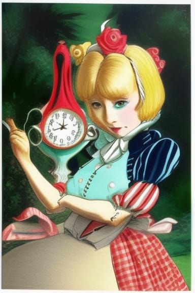 Alice In Wonderland - Ai Generated Artwork - Nightcafe Creator