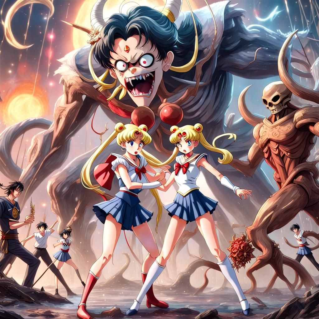 Sailor Moon and One Piece Crossover 02