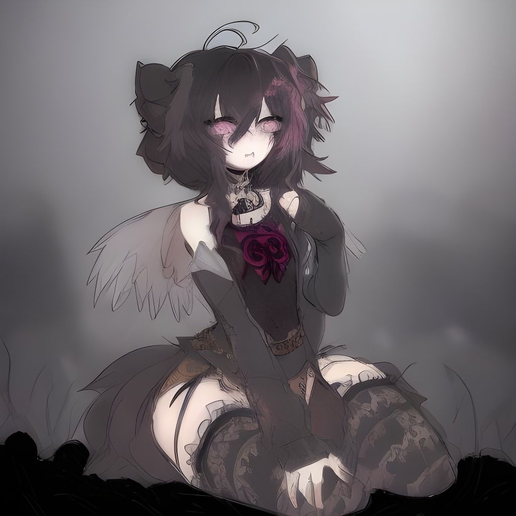 <lora:Moe art:1.0> Cute moe artstyle, similar to knwives' art style, adorable round features, massive puffy legs and arms, fluffy hair that...