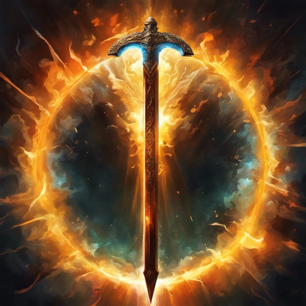 the sword of holy light AI Generated Artwork NightCafe Creator