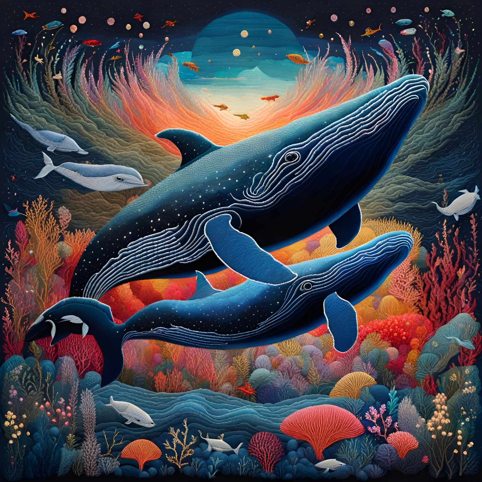 Majestic Whales! - Ai Generated Artwork - Nightcafe Creator