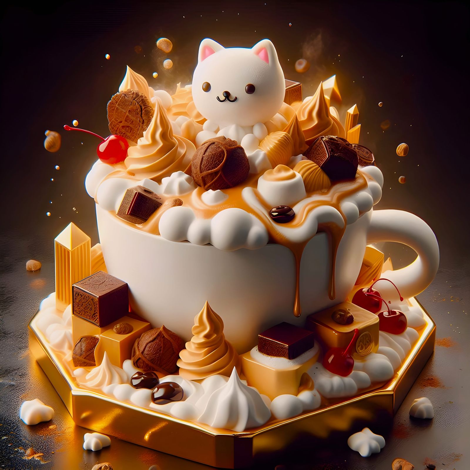 Marshmallow Kittens Belong in Every Latte Cup