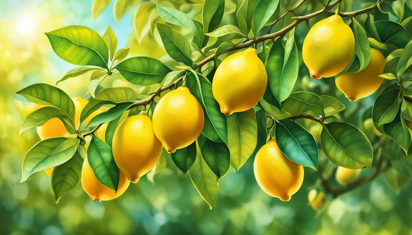 Lemons on the tree
