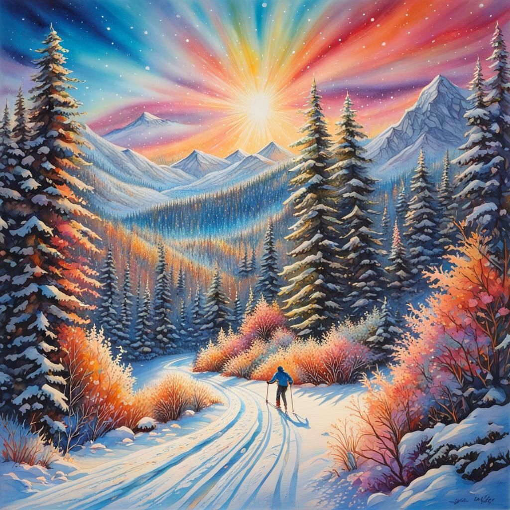 Cross-Country Skier  by @bookwrm0706