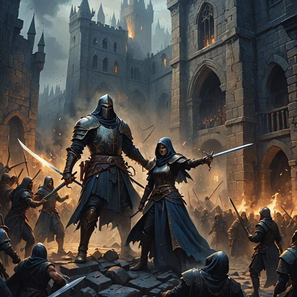 Medieval Executioner in Moody, Dramatic Concept Art