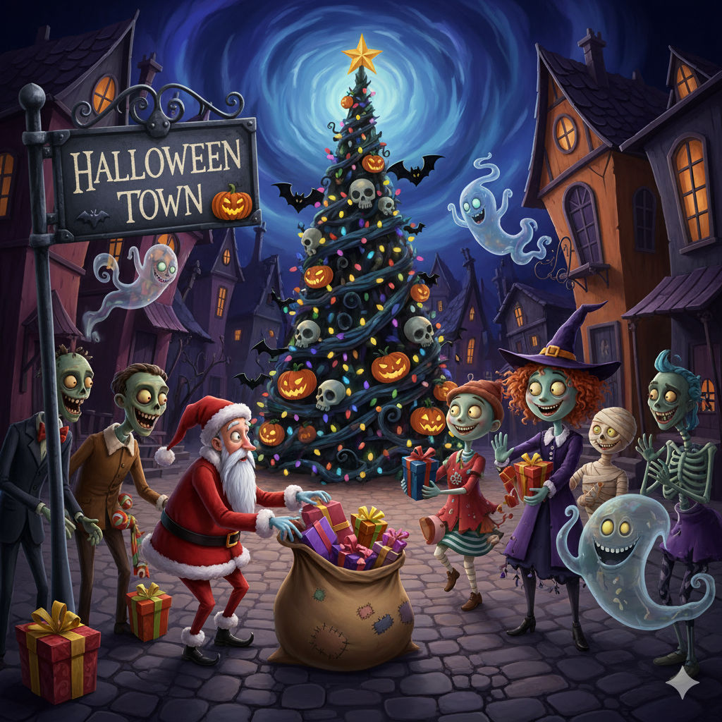 Presents in Halloween Town