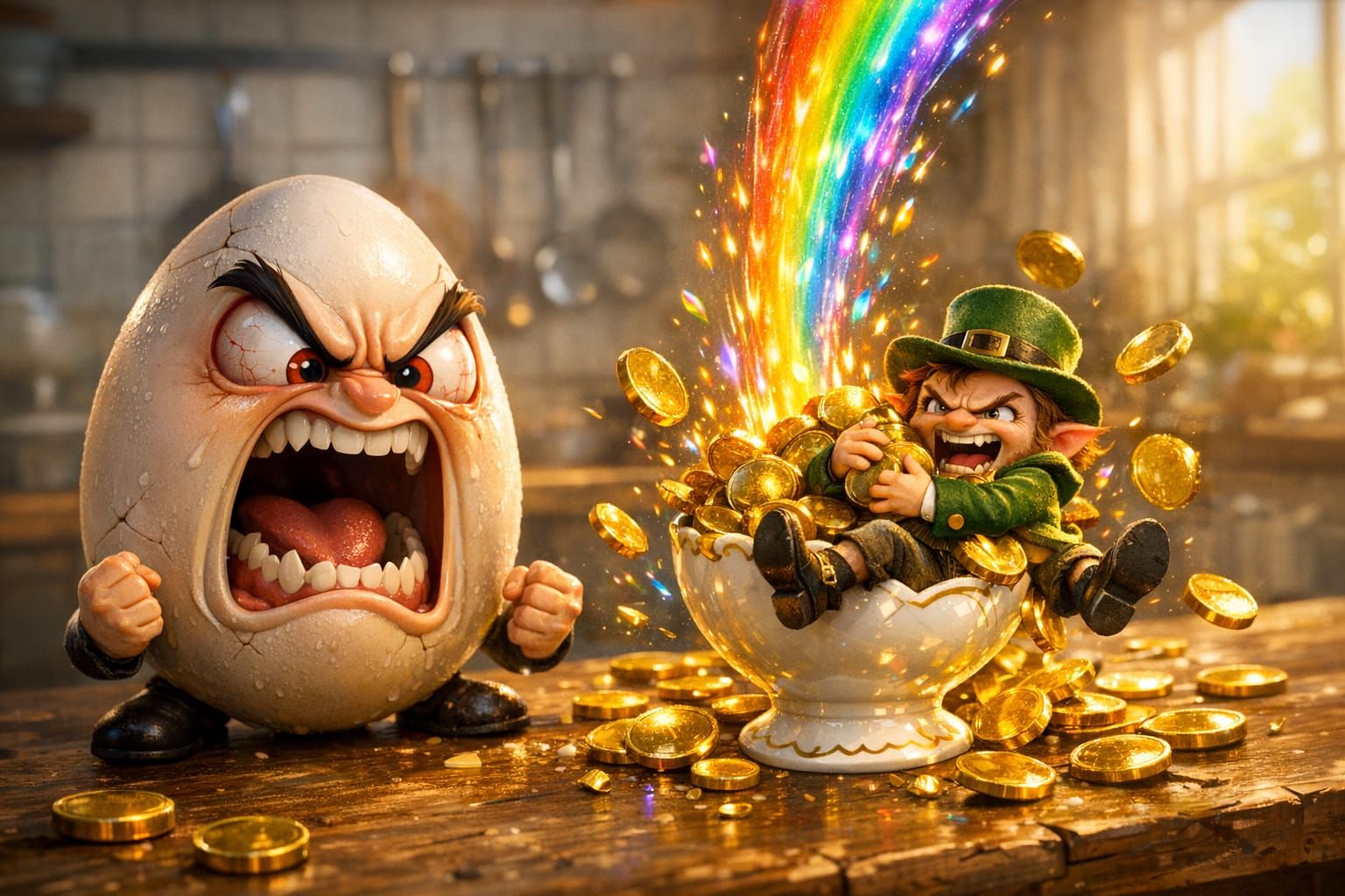 “Get out of my eggcup!!!”