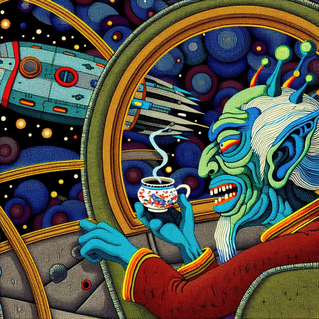 Flying your space ship through conjested traffic.