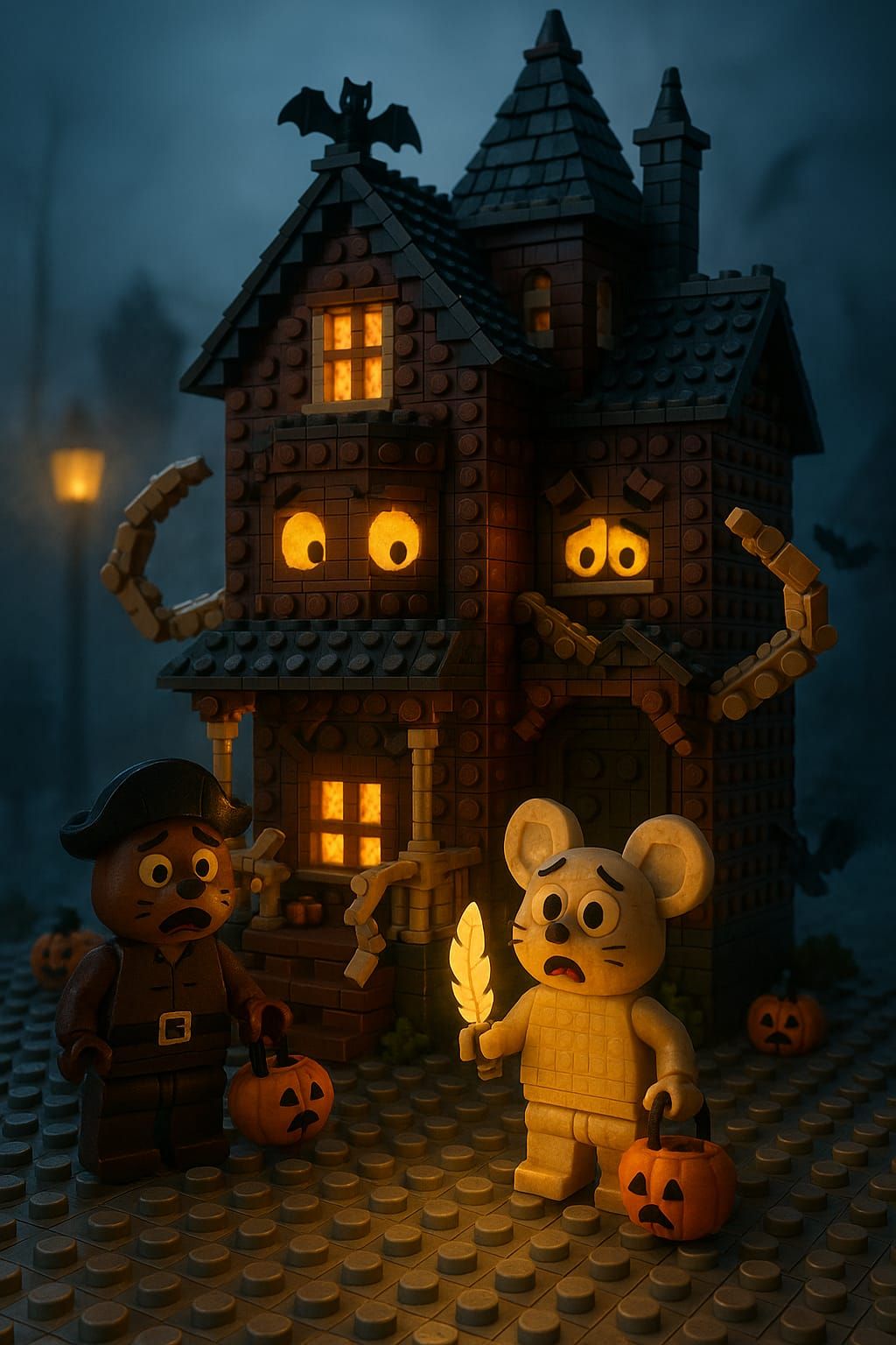 haunted lego house... scared itself