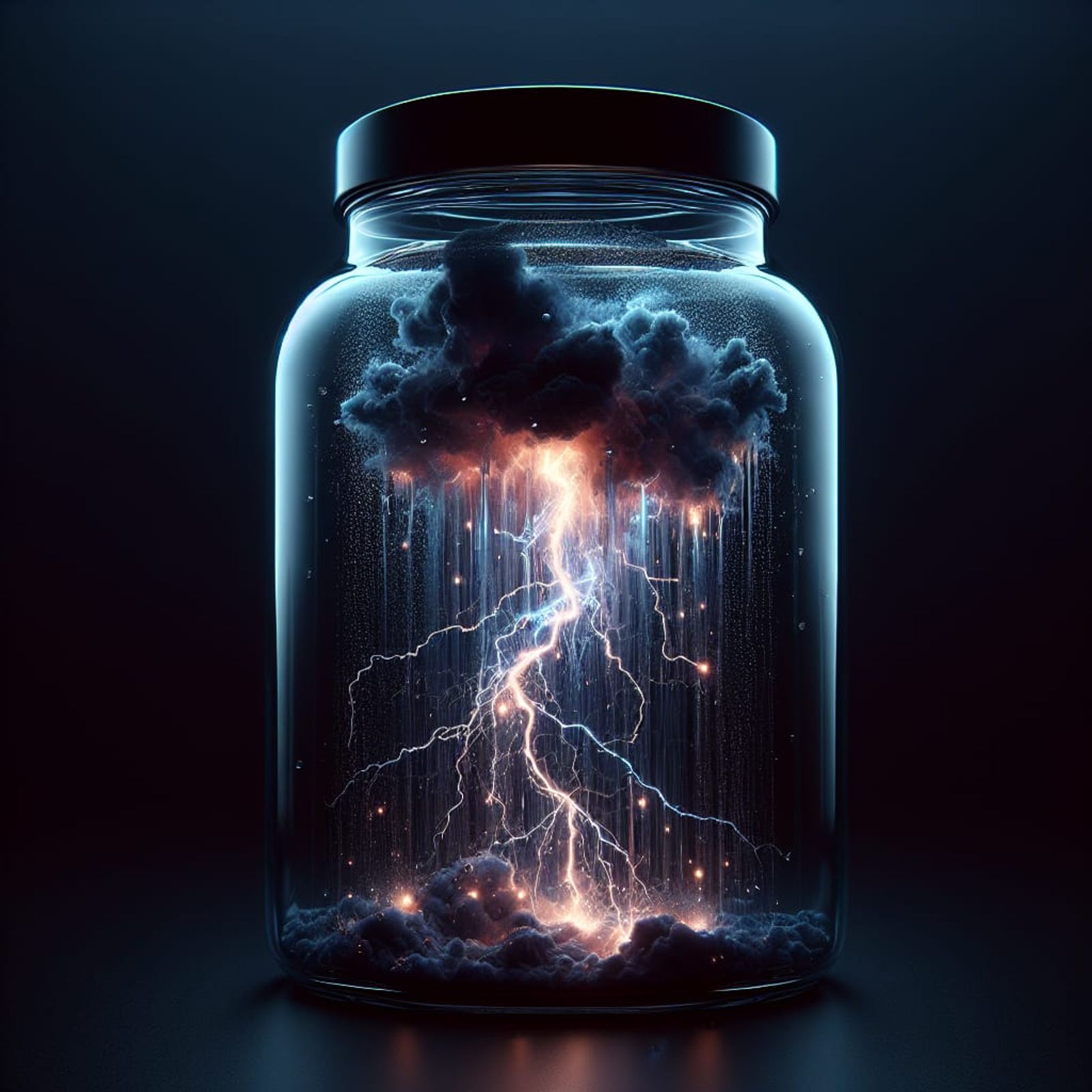 Storm In A Jar - Ai Generated Artwork - Nightcafe Creator