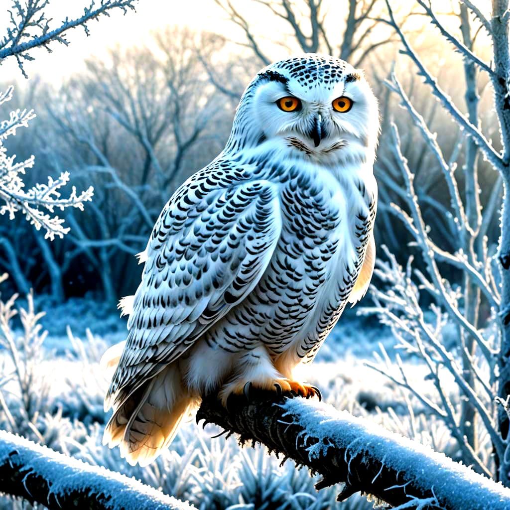 Snow owl  by @undefined