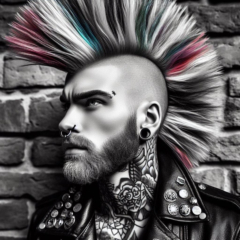 punk rocker portrait