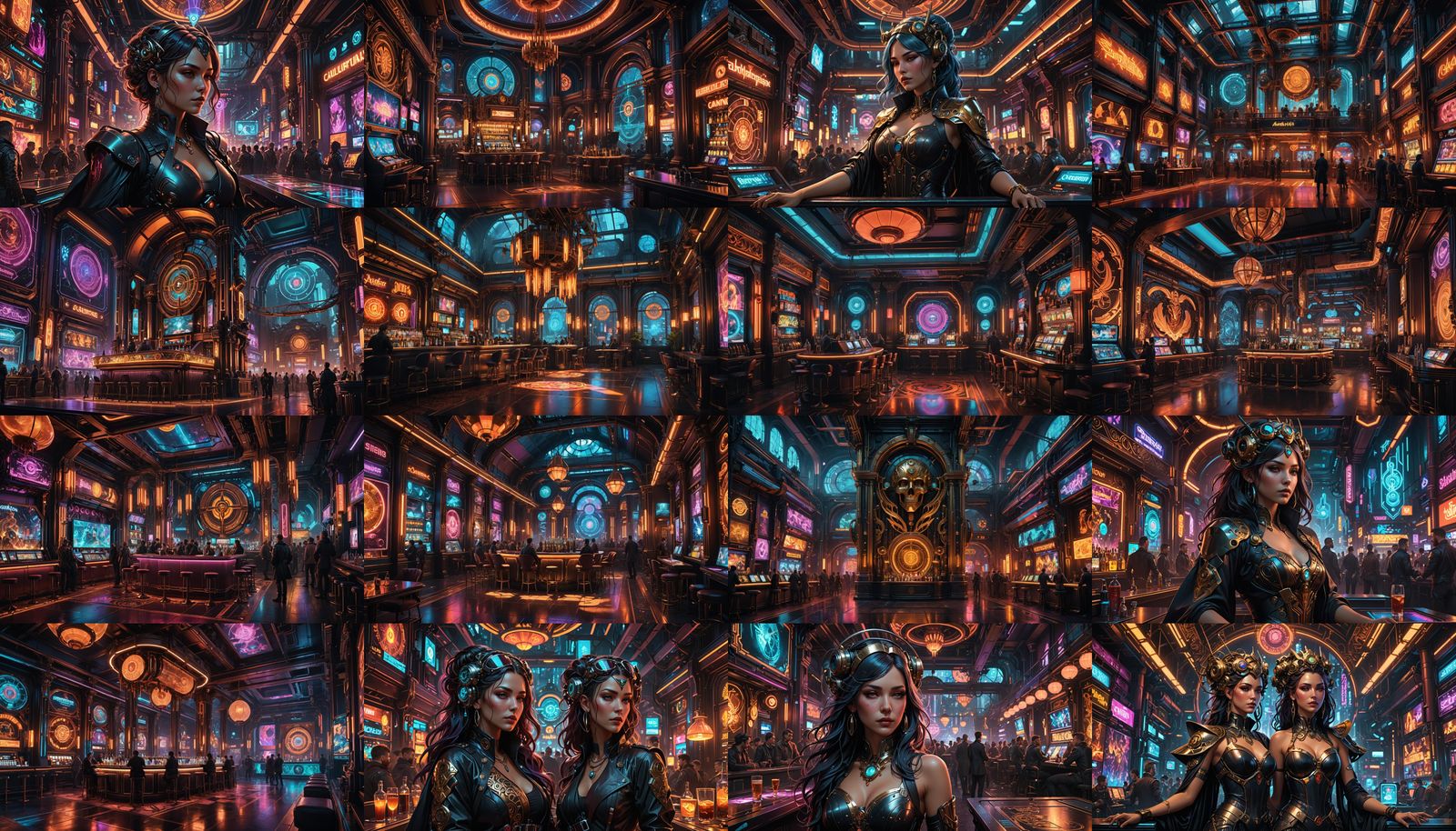 Cyber: Neon Nightlife - AI Generated Artwork - NightCafe Creator