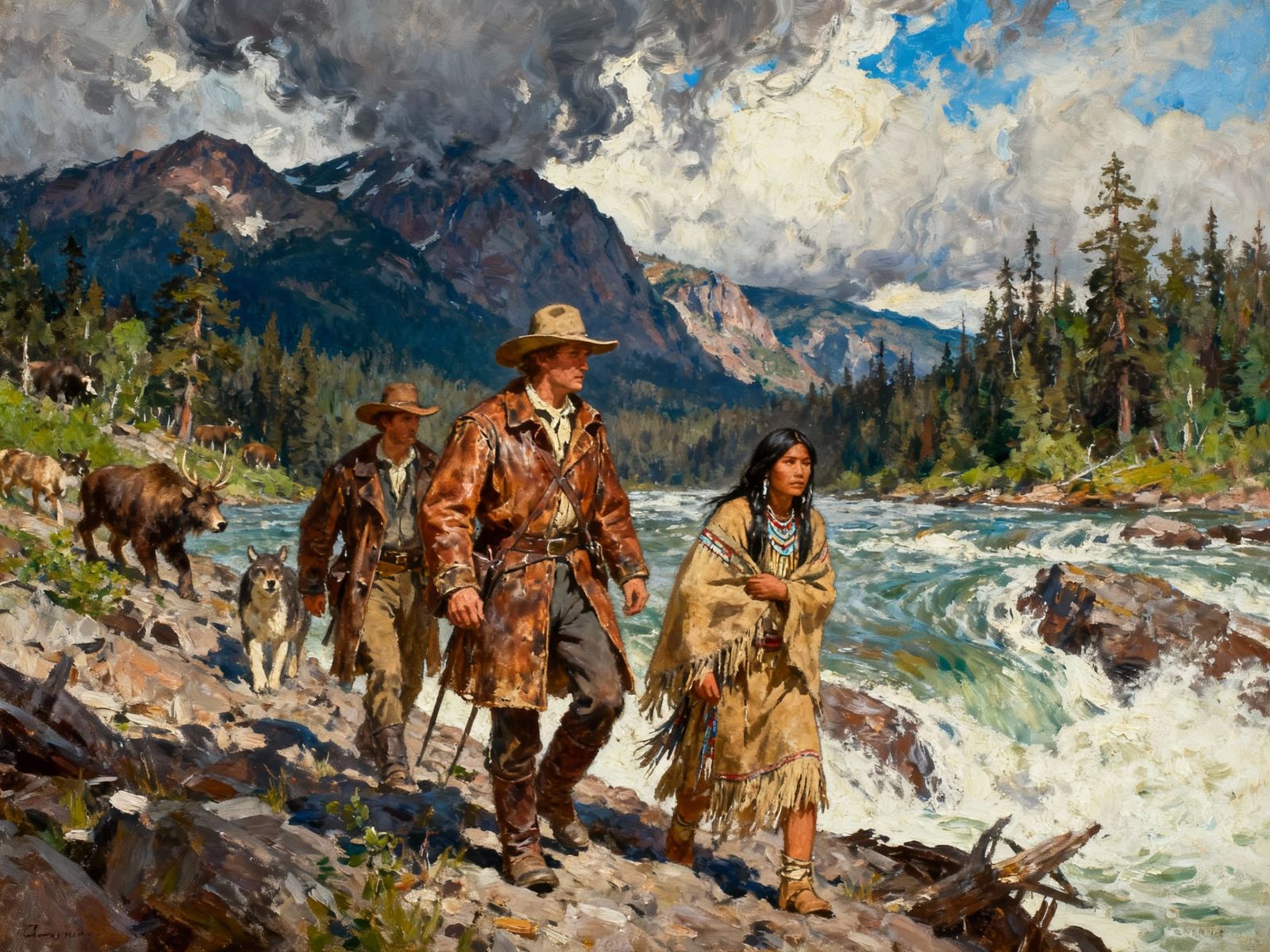Lewis and Clark expedition  by @Booth31AIart
