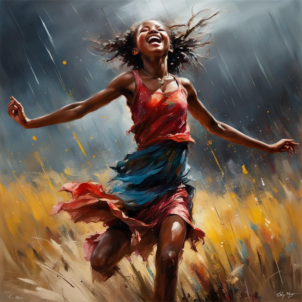 "A young African girl "
