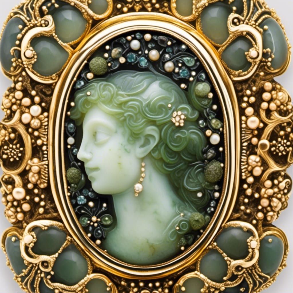 Moss agate snuff box <lora:Lapidary Machine :1.0>