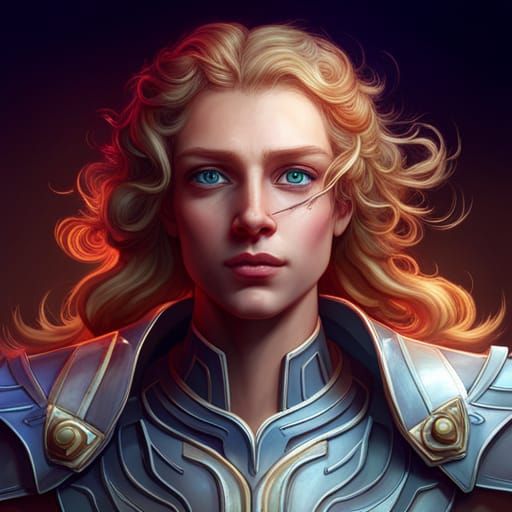 Conflicted Beautiful Warrior - AI Generated Artwork - NightCafe Creator