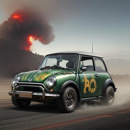 Cj7 mini cooper VW Baja super wide low bug spider crashed lo...