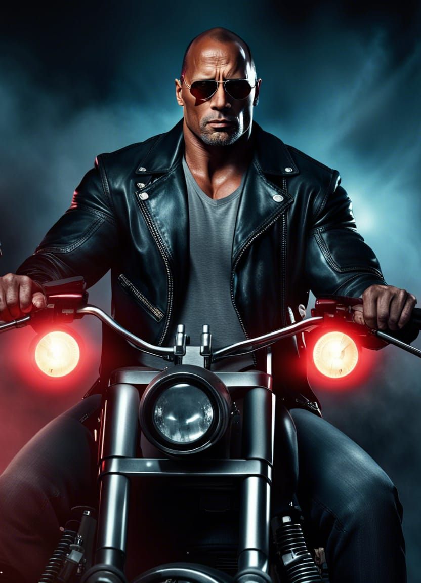 dwayne johnson motorcycle