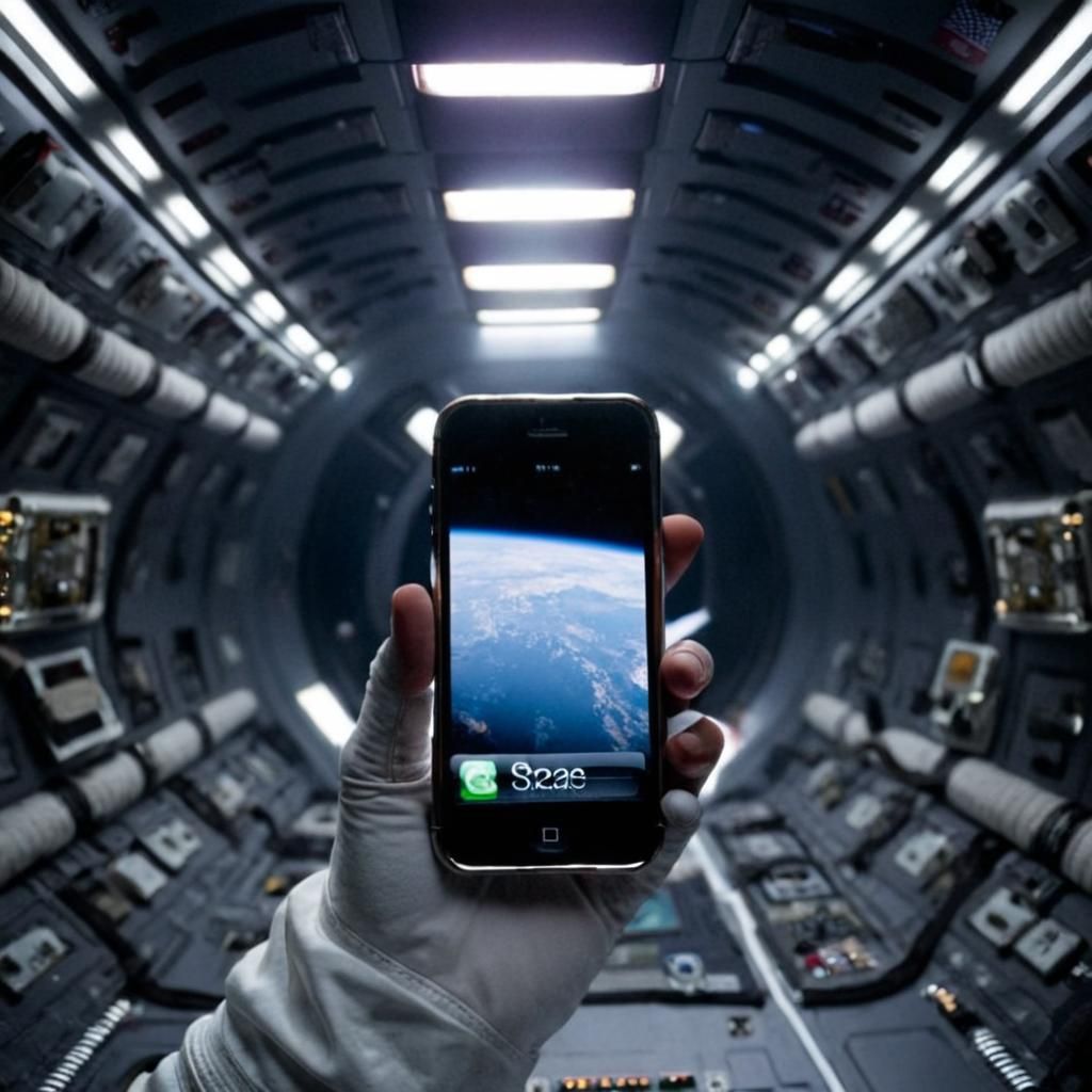 Iphone in space