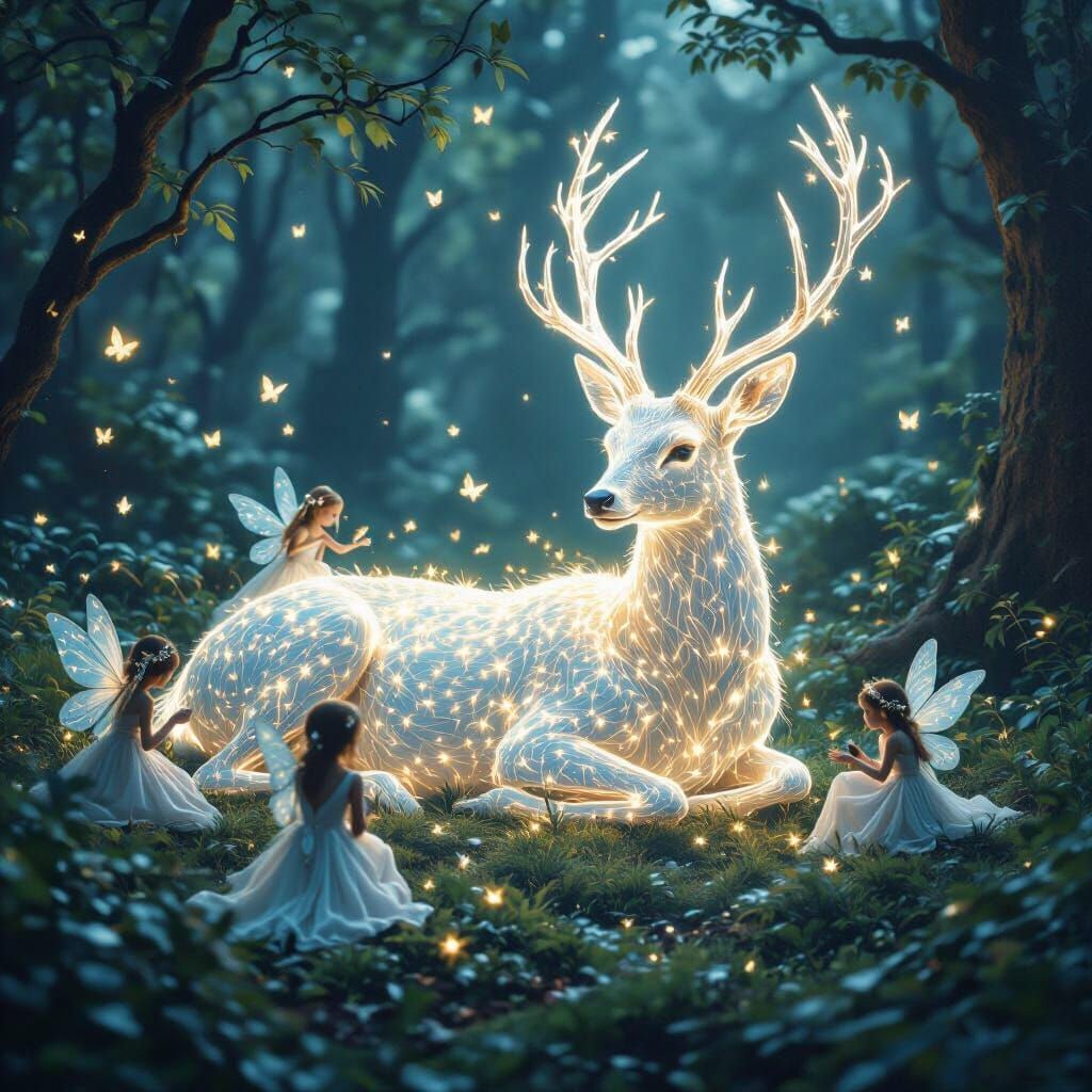 Mystical Deer   by @Theresa
