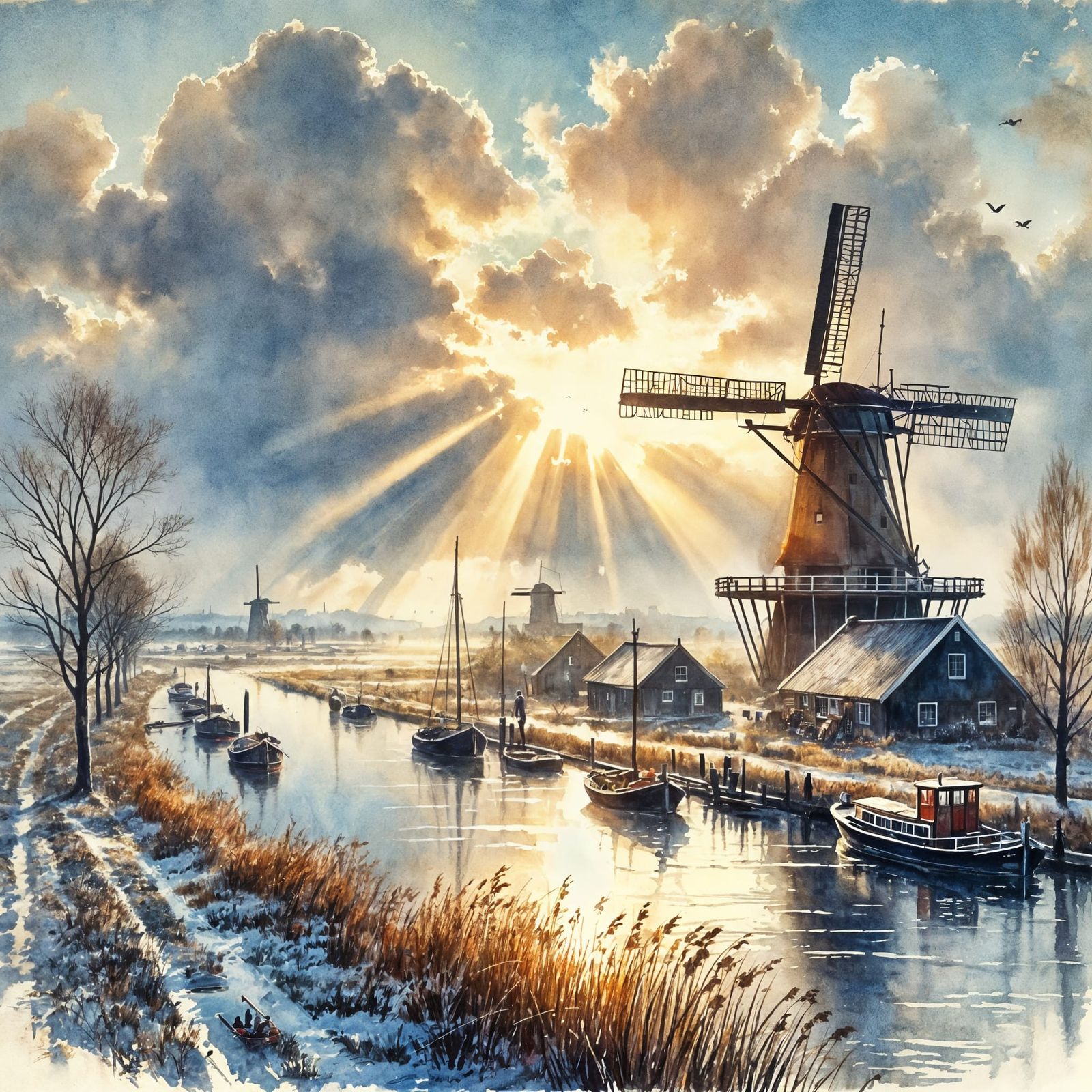 Winter Windmill