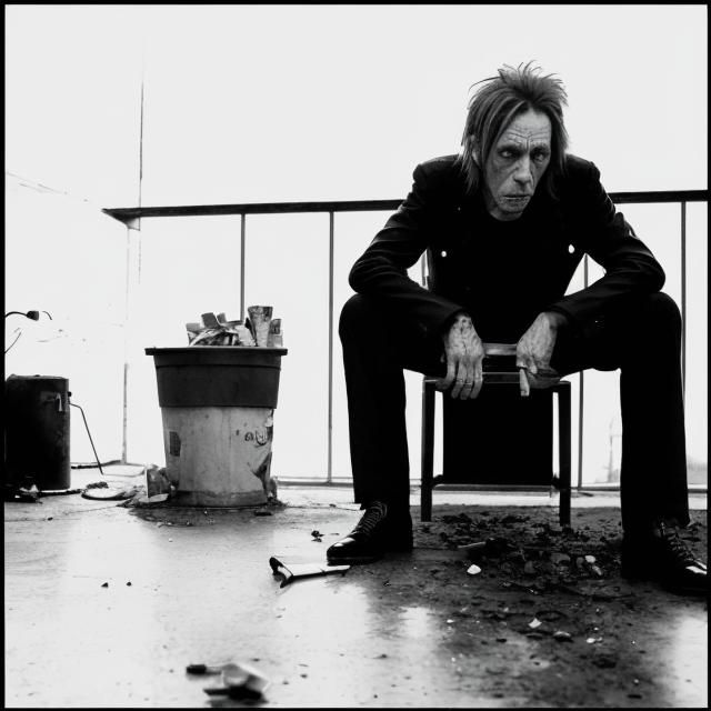 Coffee and cigarettes, iggy pop and tom waits, killing time and talking