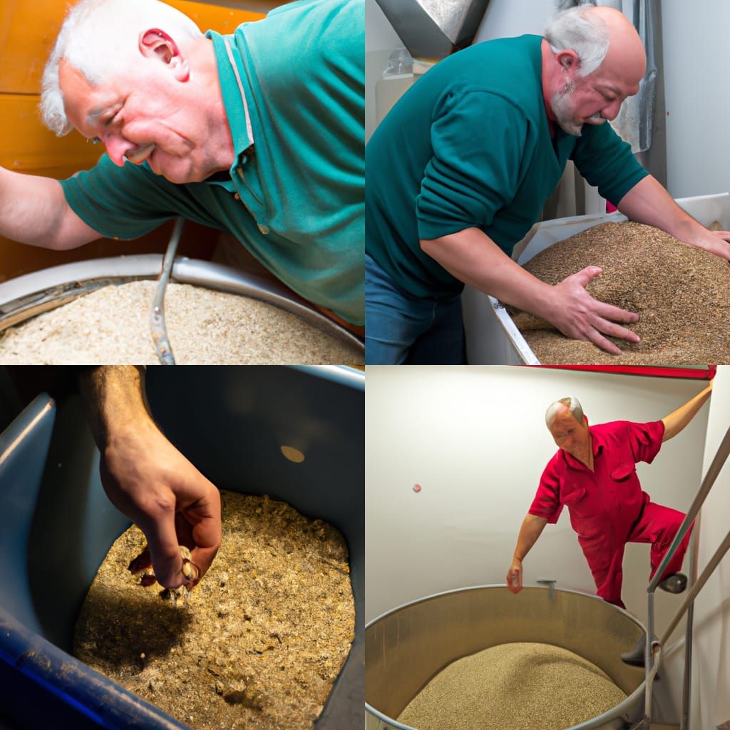 in the manner of the old loeuensteininan brewers,he climbed into his