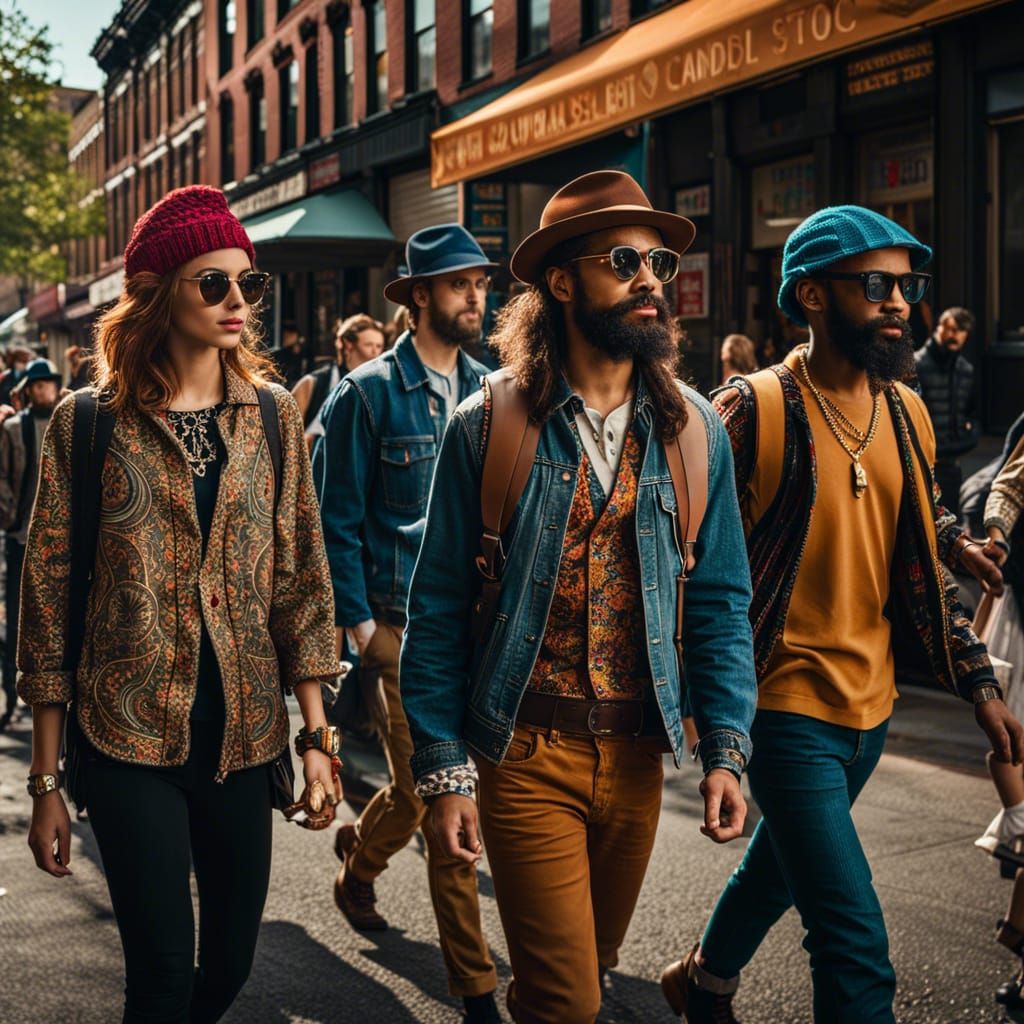 Hipster style  by @PugArtsy