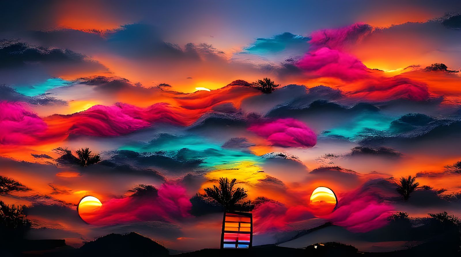 Unusual sunset