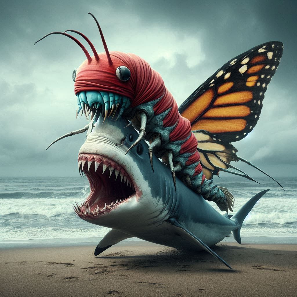 The shark moves down the list of apex predators